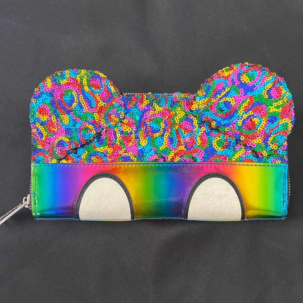 Disney Parks Loungefly Rainbow Wallet. Used wallet.